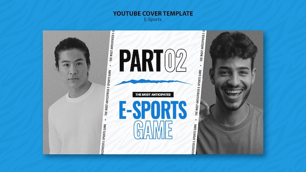 Free PSD e-sports youtube cover template