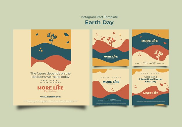 Earth day celebration instagram posts