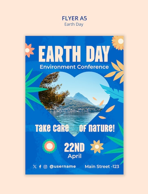 Earth day template design