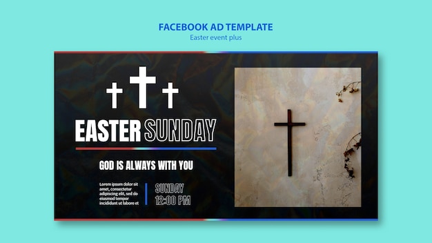 Free PSD easter celebration facebook template