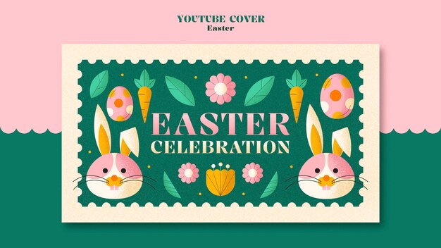 Free PSD easter template design