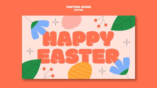 Free PSD easter template design