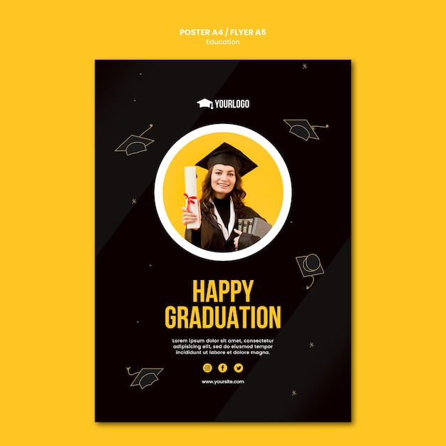 Education concept poster template