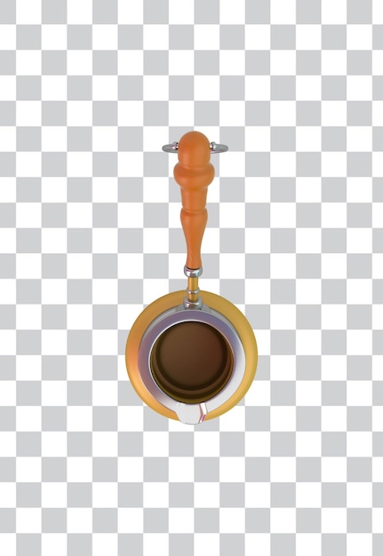 Free PSD eid coffee pot top view