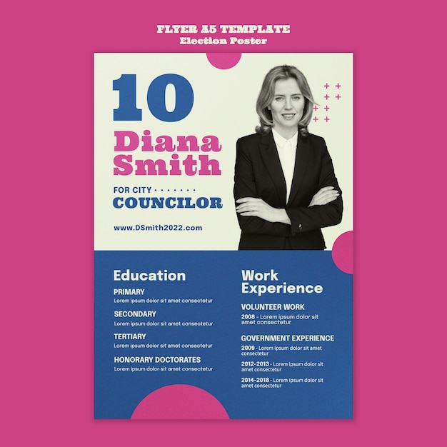 Election flyer template