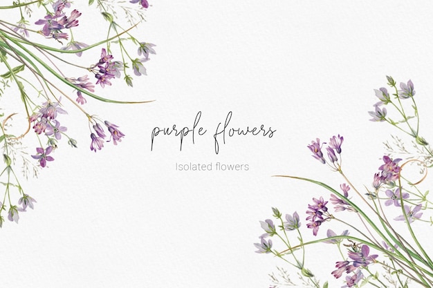 Free PSD elegant floral wedding invitation