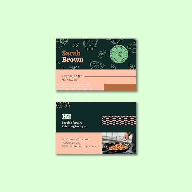 Elegant food template design