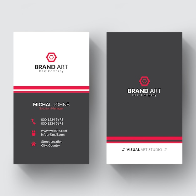 Elegant minimal business card template