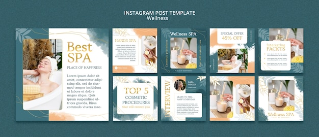 Elegant wellness template design