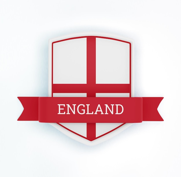 Free PSD england badge banner