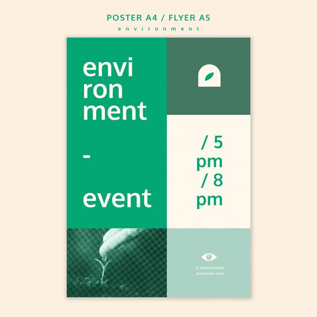 Environment flyer concept template