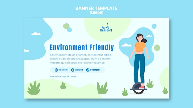 Free PSD environment friendly banner template