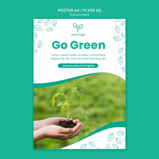 Environment theme for poster template