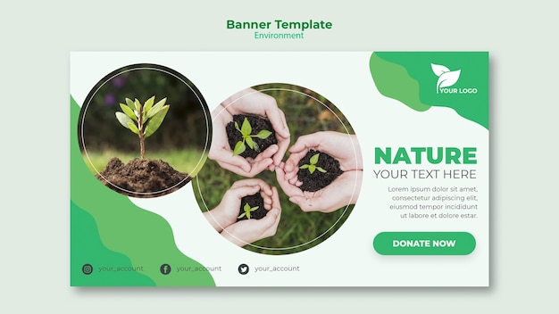 Environmental banner template concept