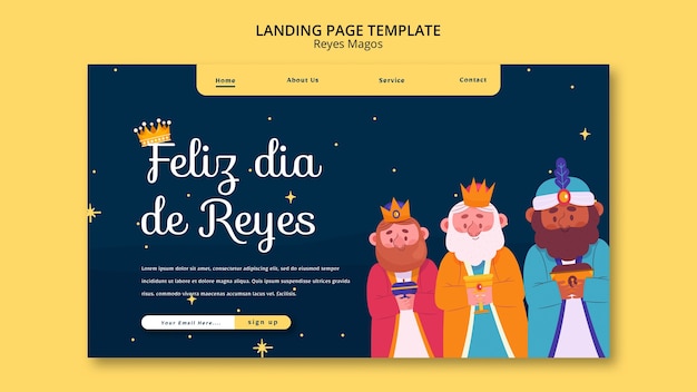 Free PSD epiphany day design template