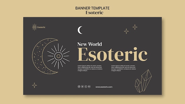 Esoteric banner template