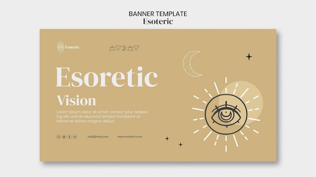 Free PSD esoteric banner template