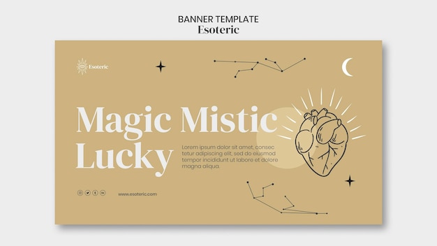 Free PSD esoteric banner template