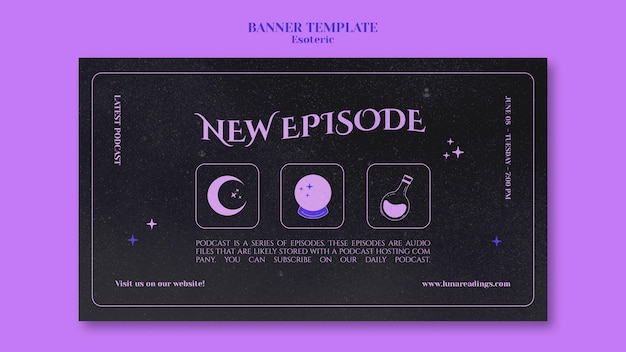 Esoteric banner template