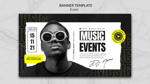 Free PSD event banner template design