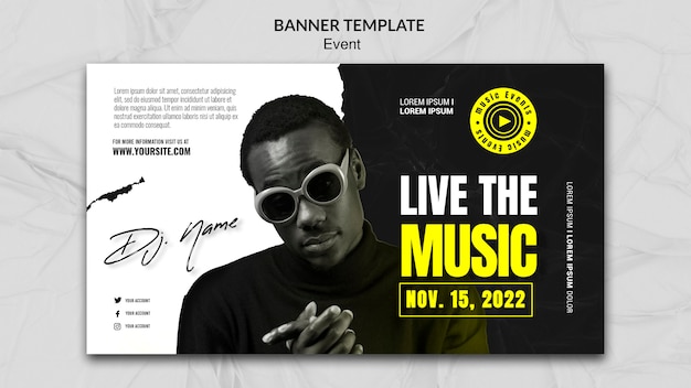 Event banner template design