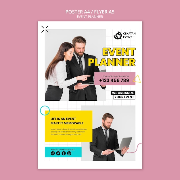 Event planner flyer template