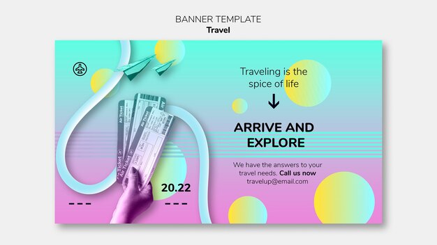 Explore the world horizontal banner