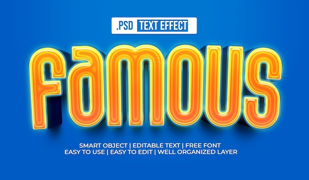 Famous Text Style Effect