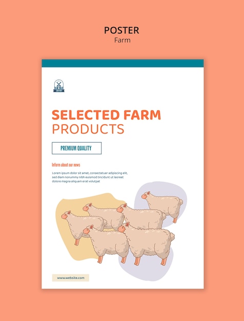 Free PSD farm template  design