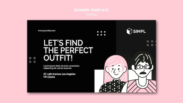 Fashion banner template