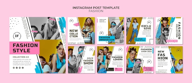 Free PSD fashion collection instagram posts