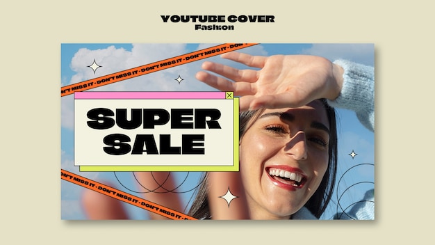 Fashion collection youtube cover template