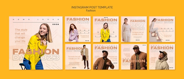 Fashion day 2023 instagram posts collection