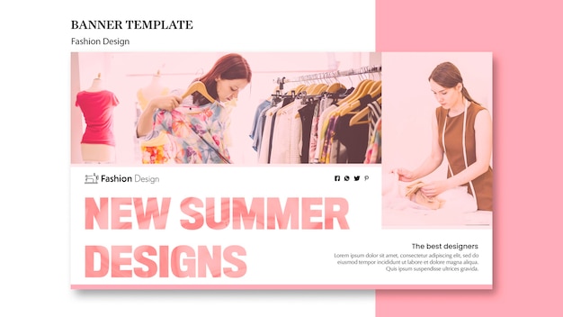 Free PSD fashion design banner design