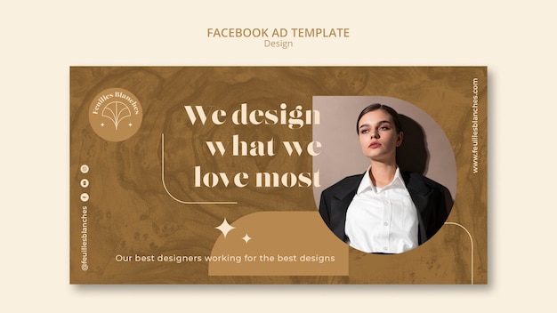 Free PSD fashion design facebook ad template