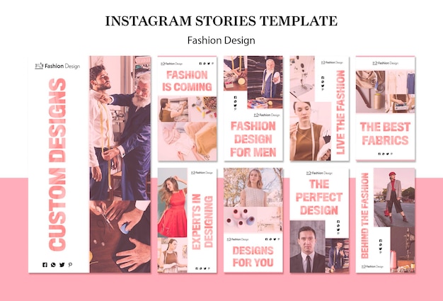 Free PSD fashion design instagram stories