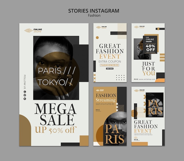 Fashion event instagram stories collection