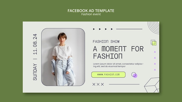 Free PSD fashion event template design