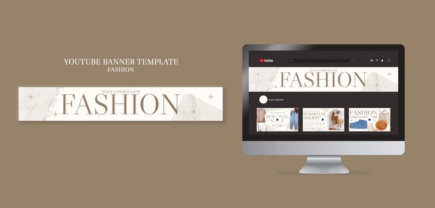 Fashion industry youtube banner