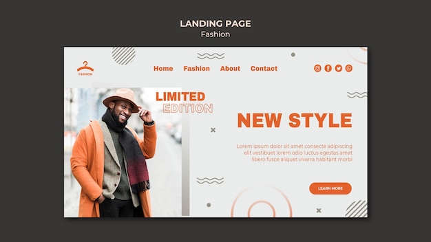 Fashion new style landing page