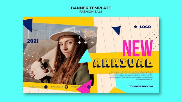 Free PSD fashion sale banner template