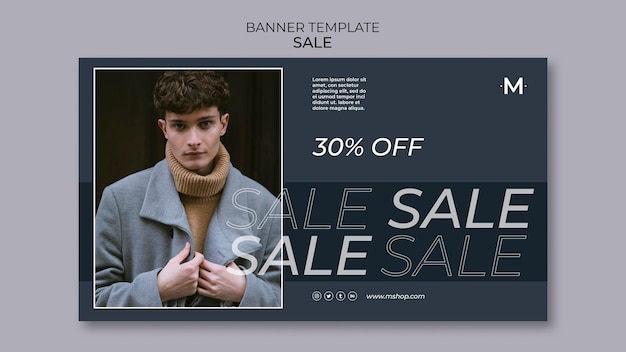 Free PSD fashion sale banner template