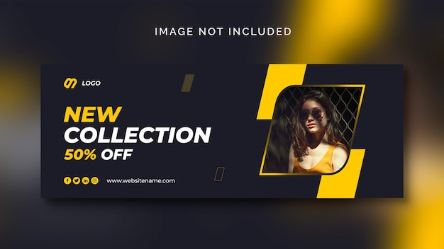 Free PSD fashion sale social medi abanner or social media template