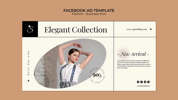 Fashion sale social media promo template