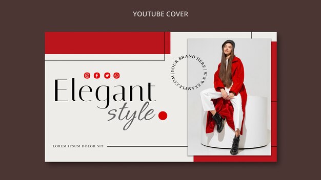 Fashion sale youtube cover template