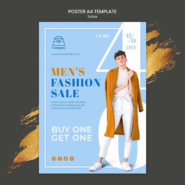 Fashion sales print template