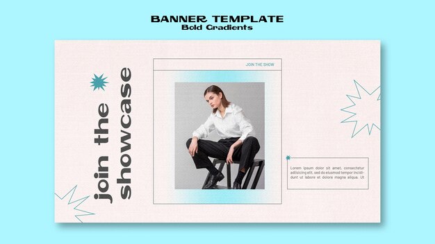 Fashion showcase banner template