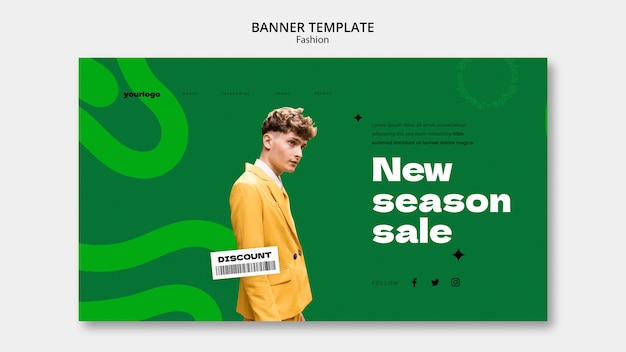 Free PSD fashion template design