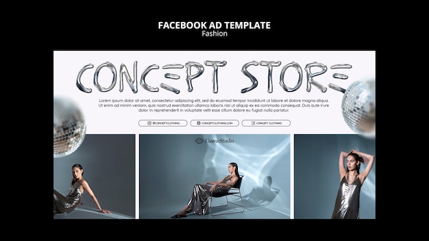 Free PSD fashion template design