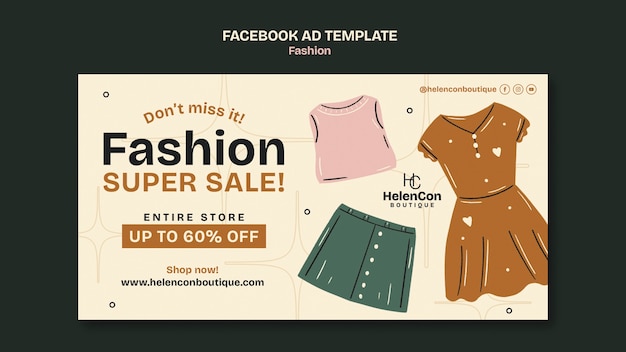 Free PSD fashion template design